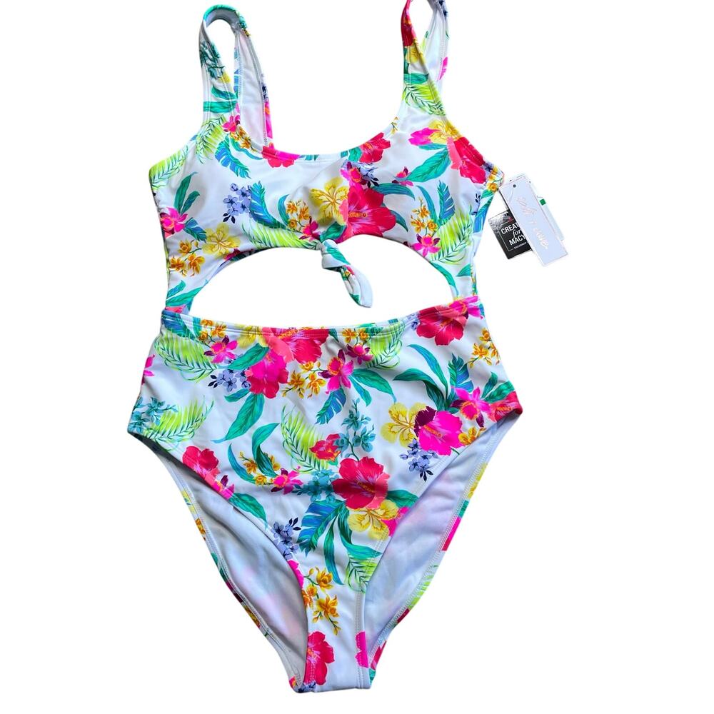 Salt + Cove Tropical Print Monokini